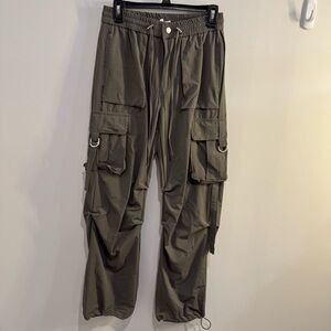 Buckle VBRT Baggy Cargo Jogger Pants‎ gray Loose Grunge Y2K small